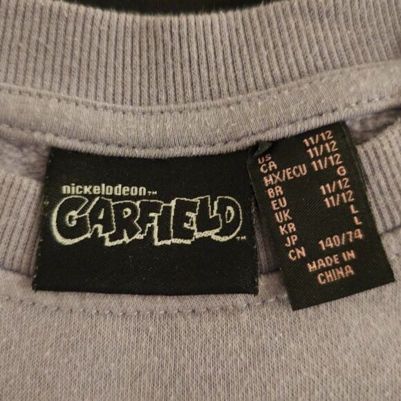 Garfield Sweatshirt Sz 11/12 - Picture 3 of 3